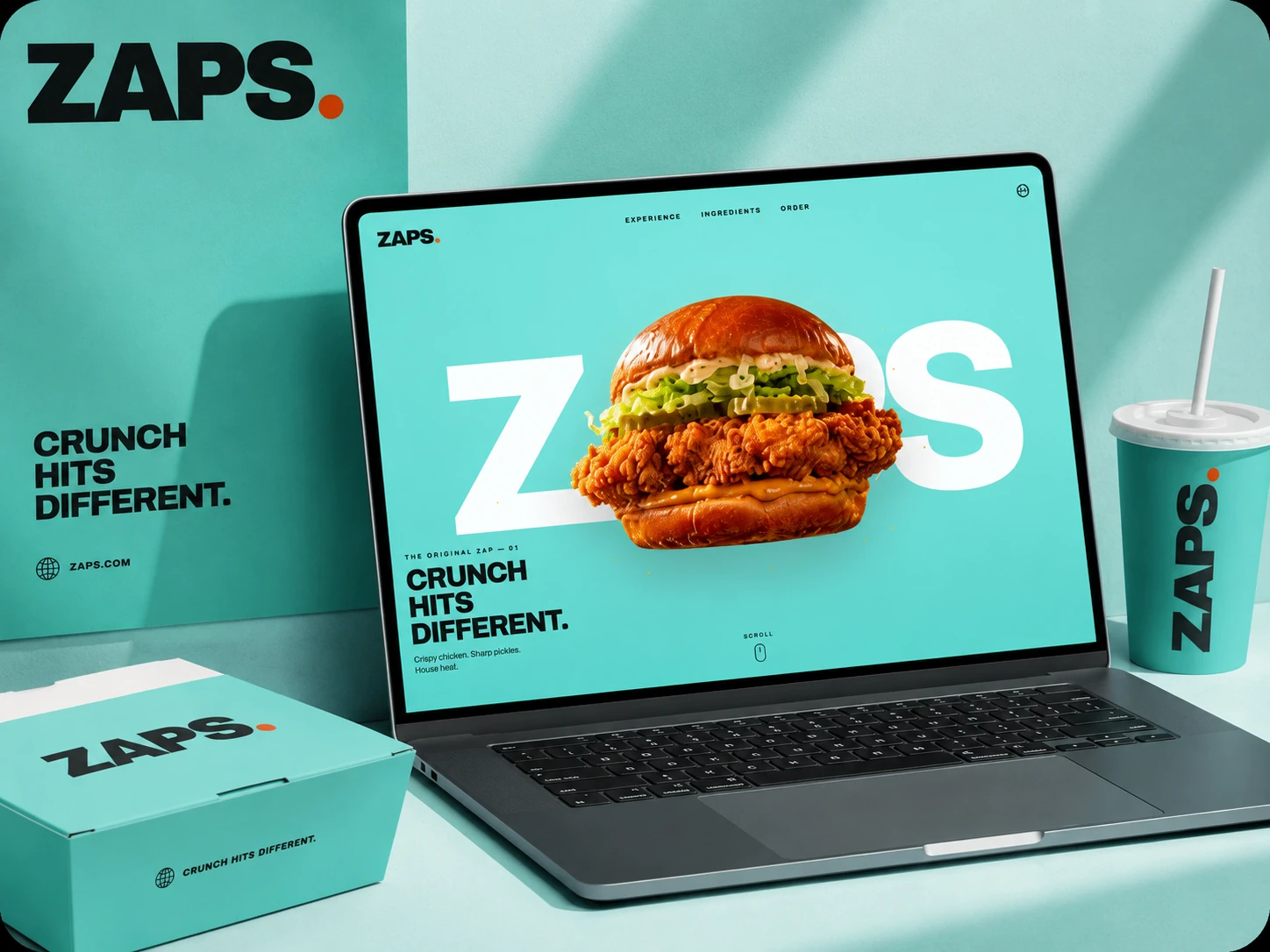 The ZAPS concept website designed and built by Solis Digital